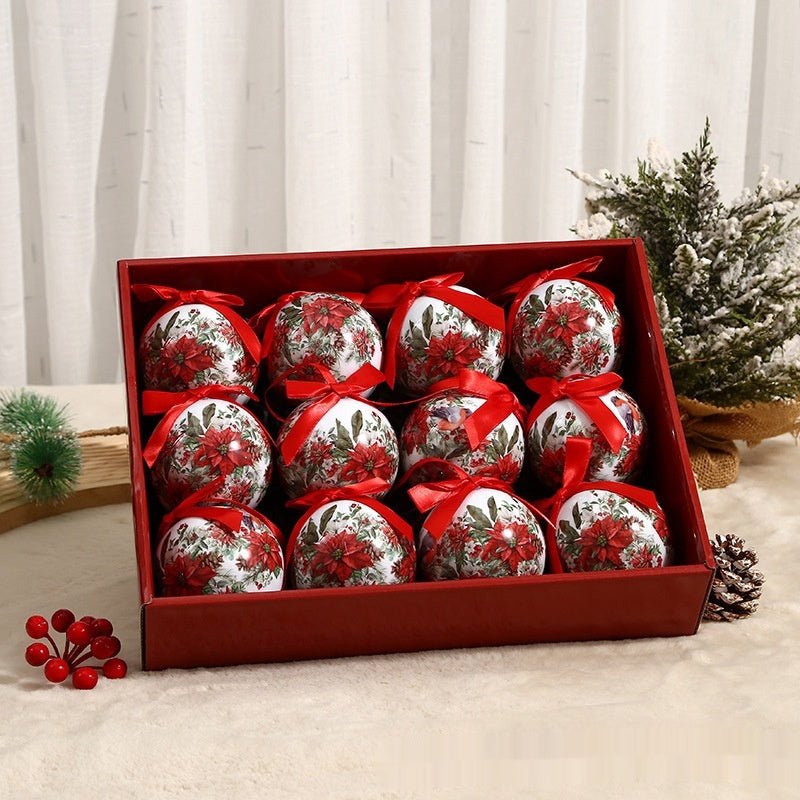 Exquisite Printing Christmas Christmas Tree Ornament Ball - Elora Moda