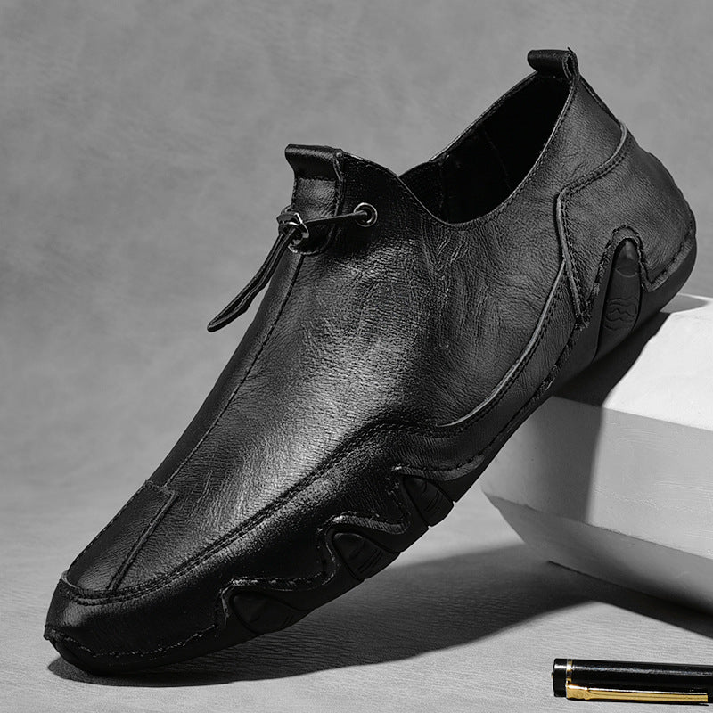 Men's Plus Size Sports Genuine Leather Leather Shoes - Elora Moda