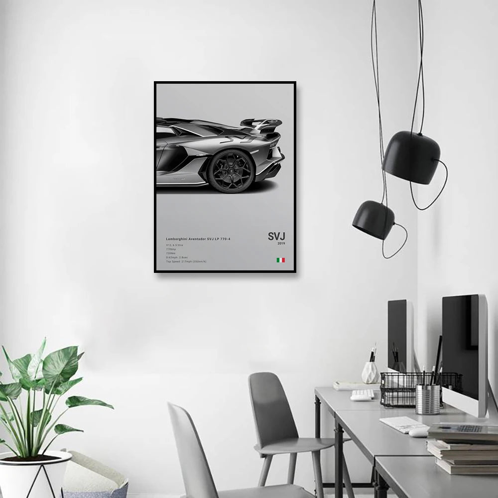 Car Wall Art Canvas - Elora Moda