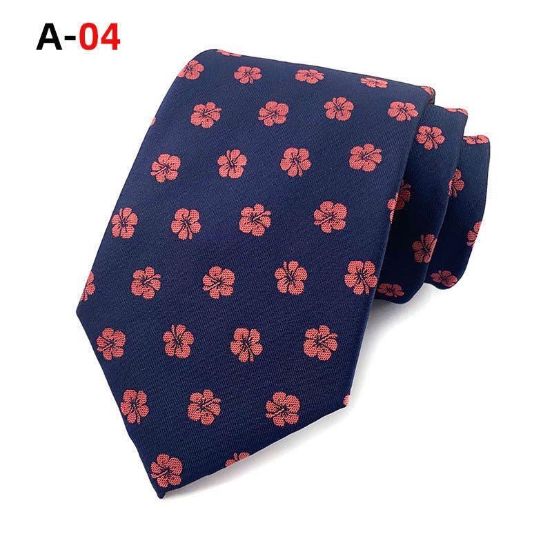 European And American Paisley Polyester Jacquard Men's Tie - Elora Moda