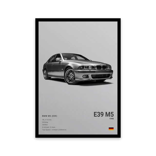 Car Wall Art Canvas - Elora Moda