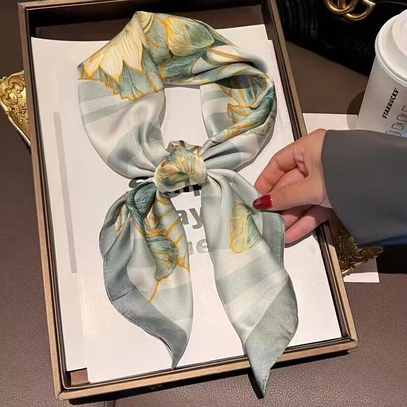 Women's High - end Thin Square Scarf - Elora Moda