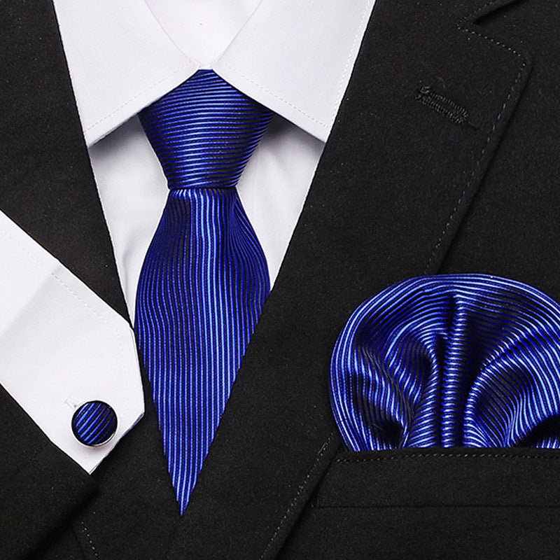 Men's Tie Three - Piece Suit Of New Cashew Flower Series Tie - Elora Moda