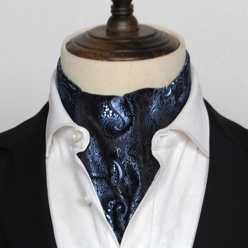 British Vintage Suit Silk Scarf Shirt - Elora Moda