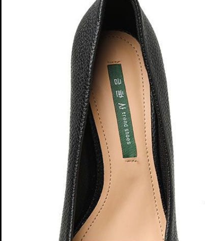 Women's French Mary Jane Chunky Heel Shoes - Elora Moda