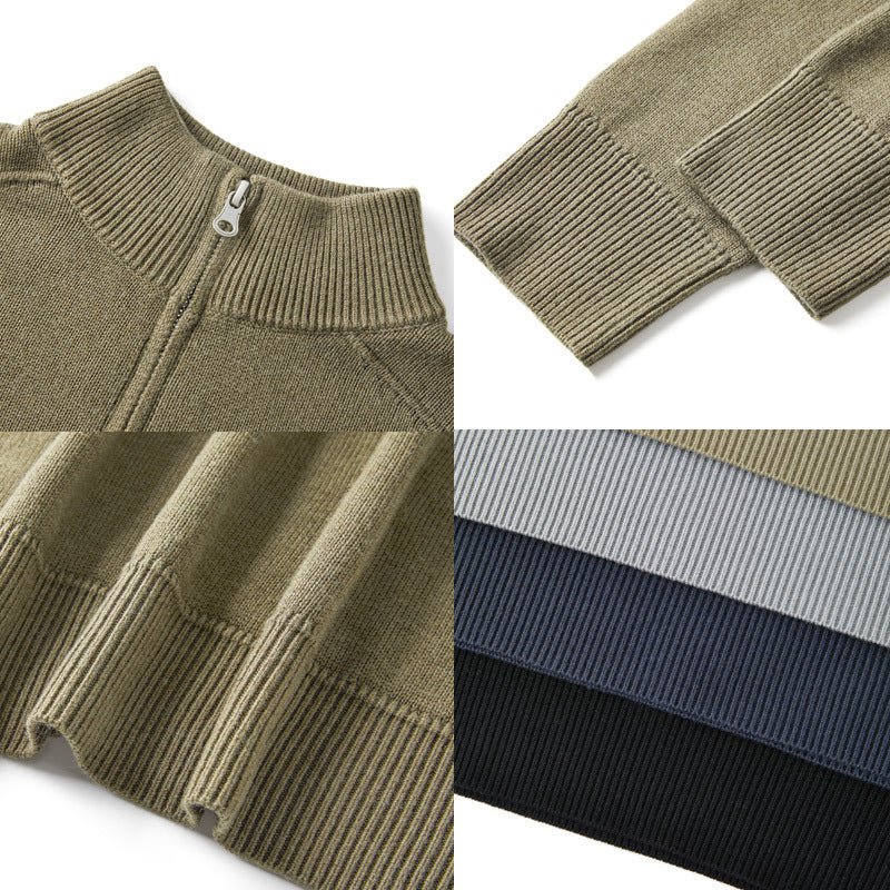 Men's Sweater Thickened Wool Base - Elora Moda