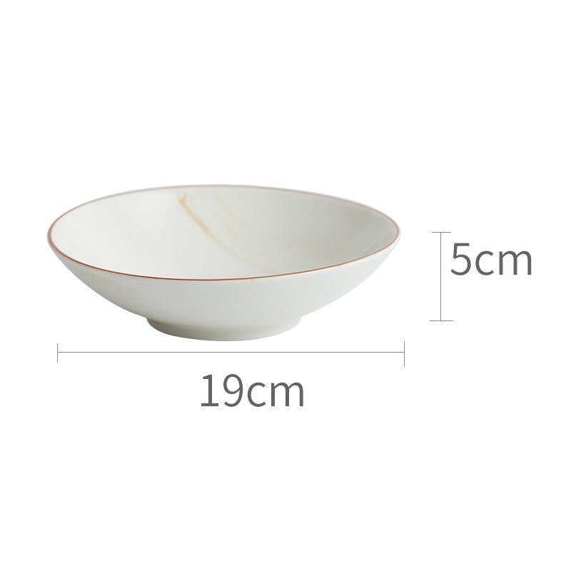 Marbled Ceramic Bowls And Dishes - Elora Moda