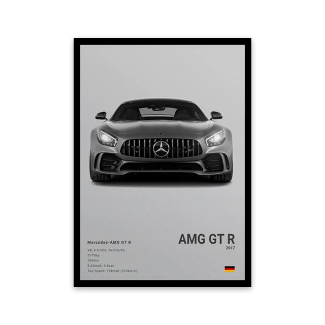 Car Wall Art Canvas - Elora Moda