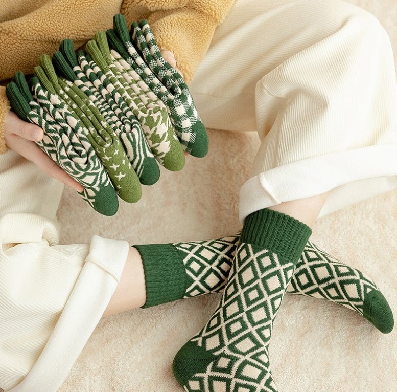 Women Terry Socks Thickened In Winter - Elora Moda