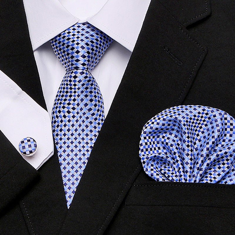Men's Tie Three - Piece Suit Of New Cashew Flower Series Tie - Elora Moda