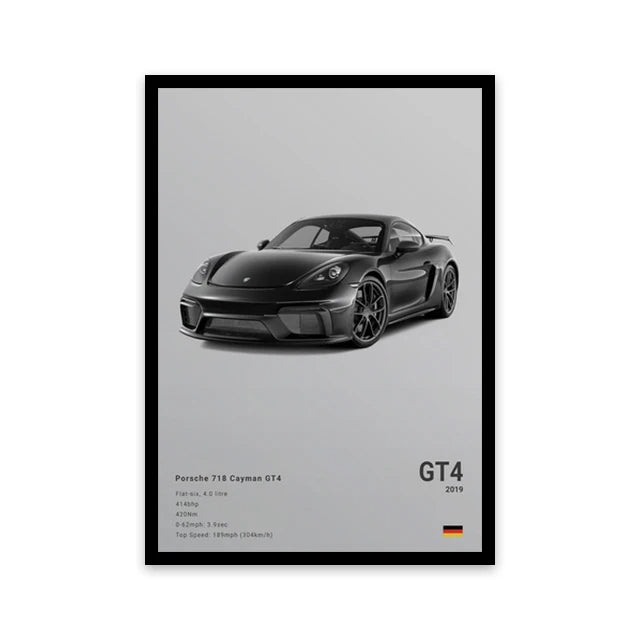 Car Wall Art Canvas - Elora Moda