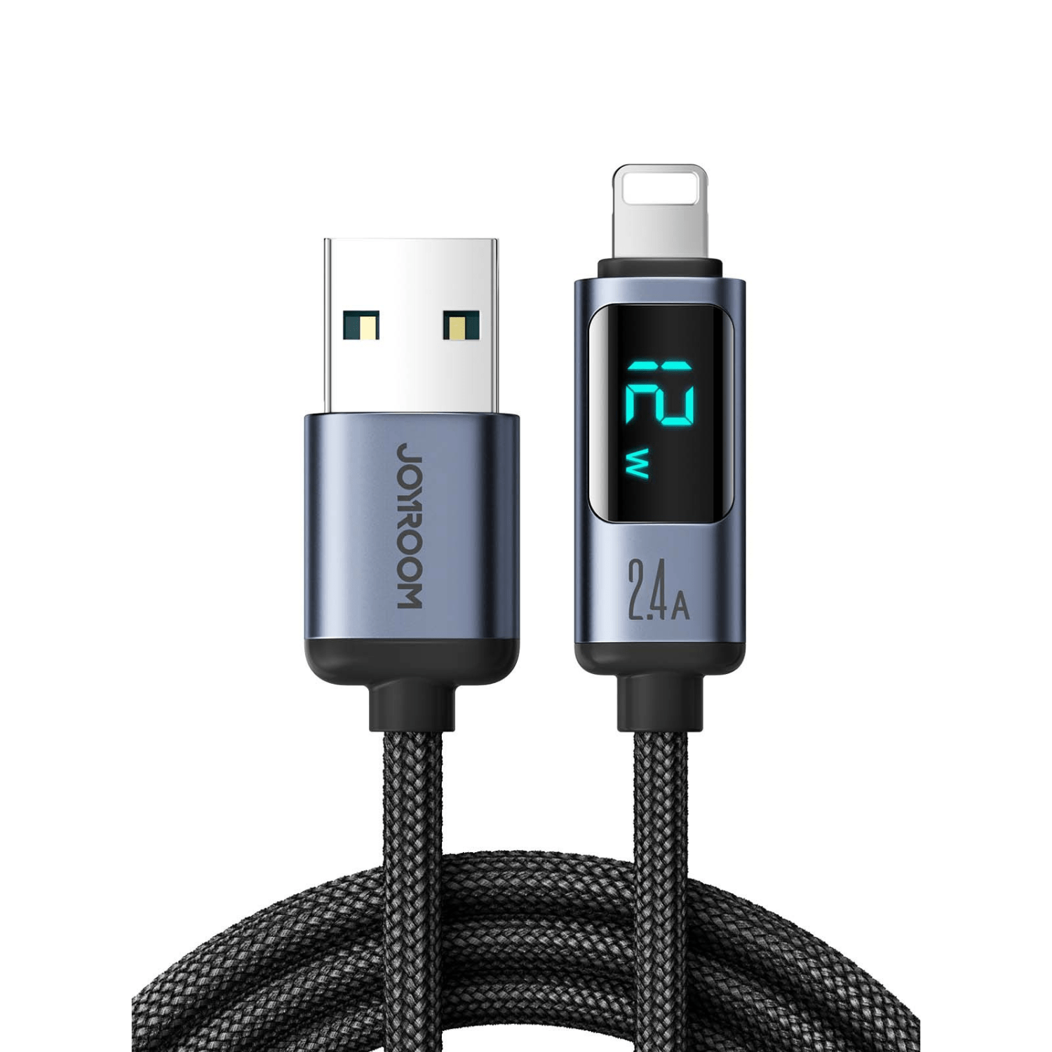 Braided USB Data Cable with Display - Elora Moda