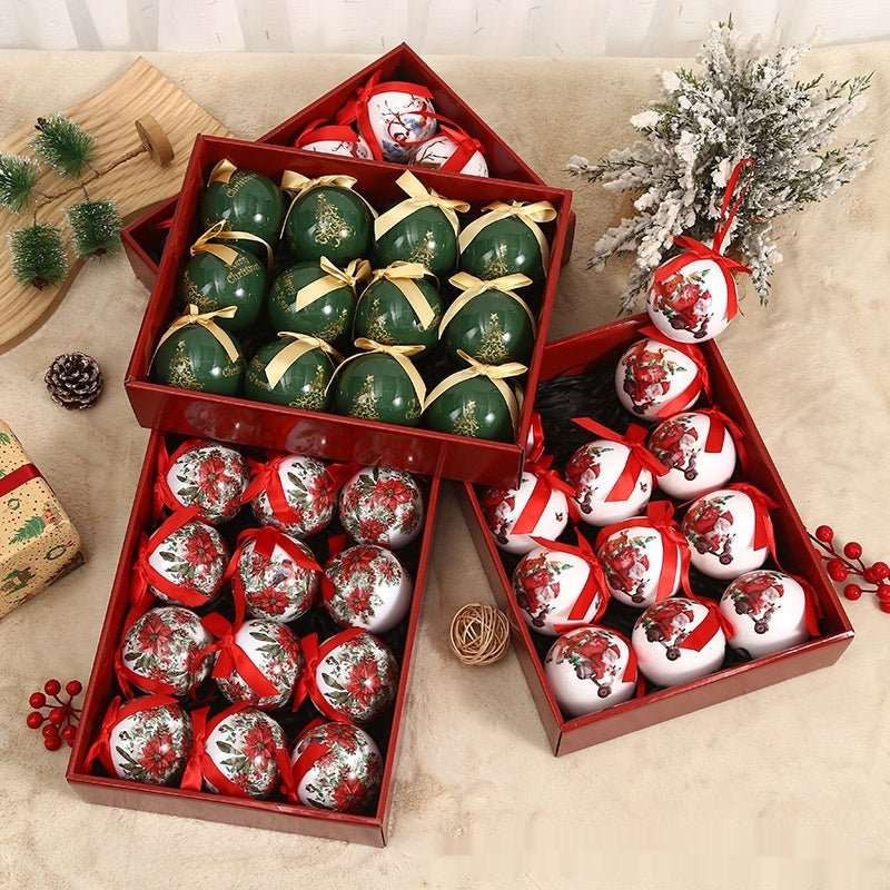 Exquisite Printing Christmas Christmas Tree Ornament Ball - Elora Moda