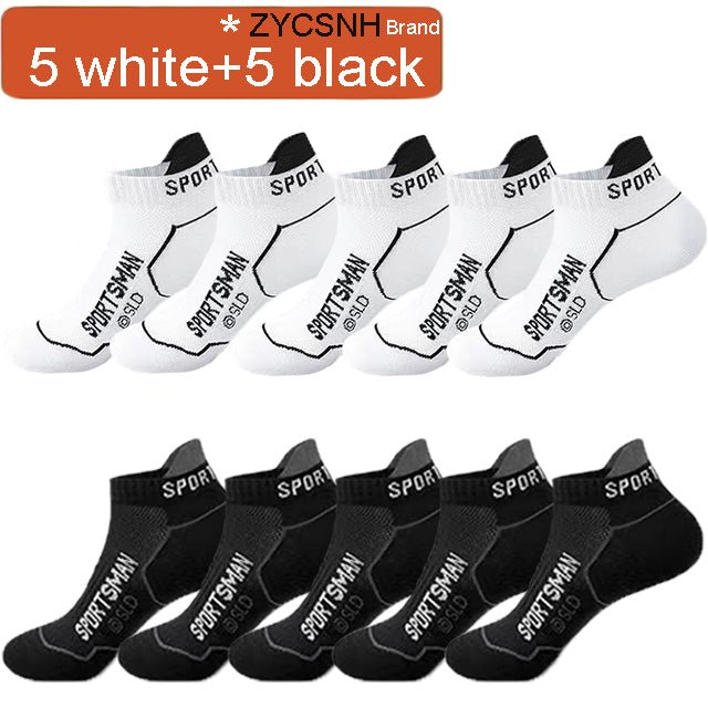 Socks Male Socks Summer Thin Solid Color Letter Mesh Breathable - Elora Moda