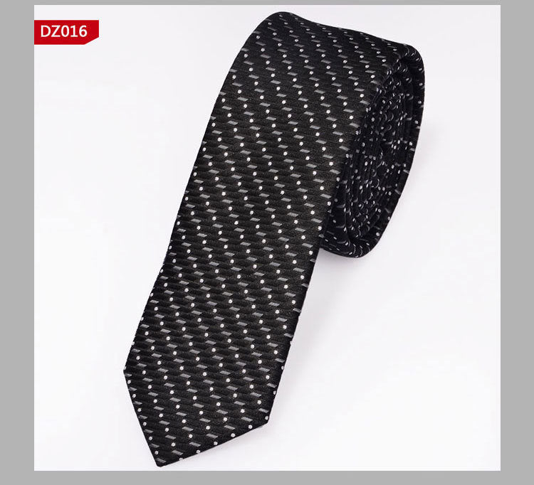 British Style Polyester Yarn Dyed Male 5cm Narrow Tie - Elora Moda