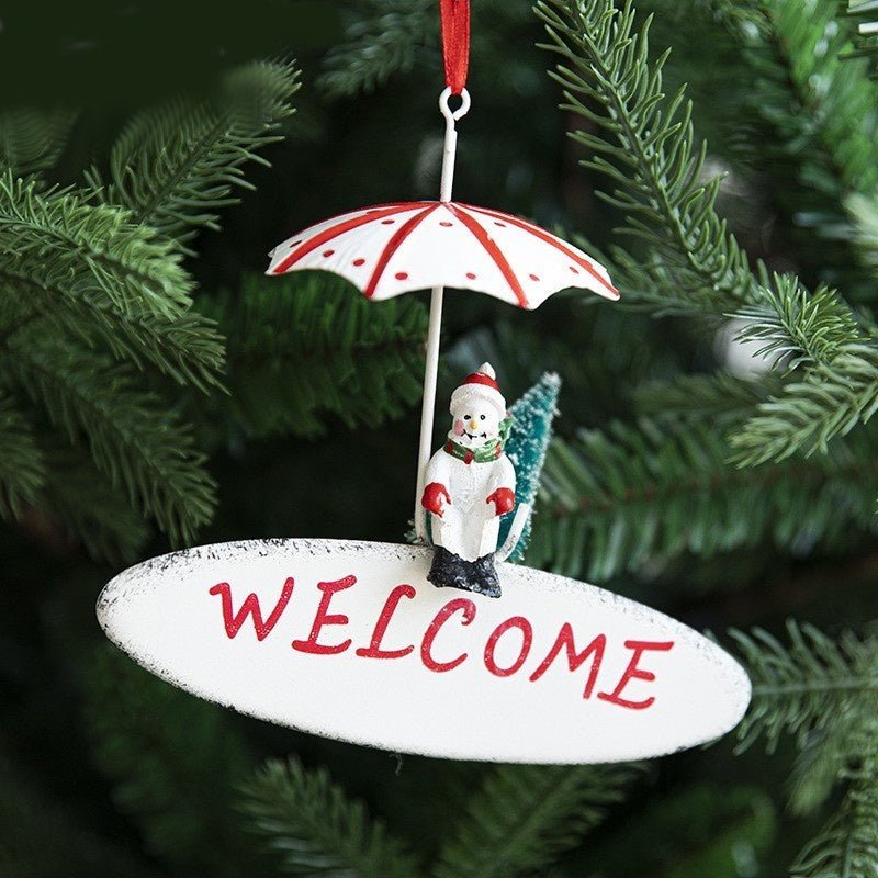 Nordic Metal Christmas Ornaments | Balloons and Umbrellas - Elora Moda