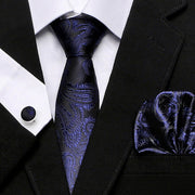 Men's Tie Three - Piece Suit Of New Cashew Flower Series Tie - Elora Moda