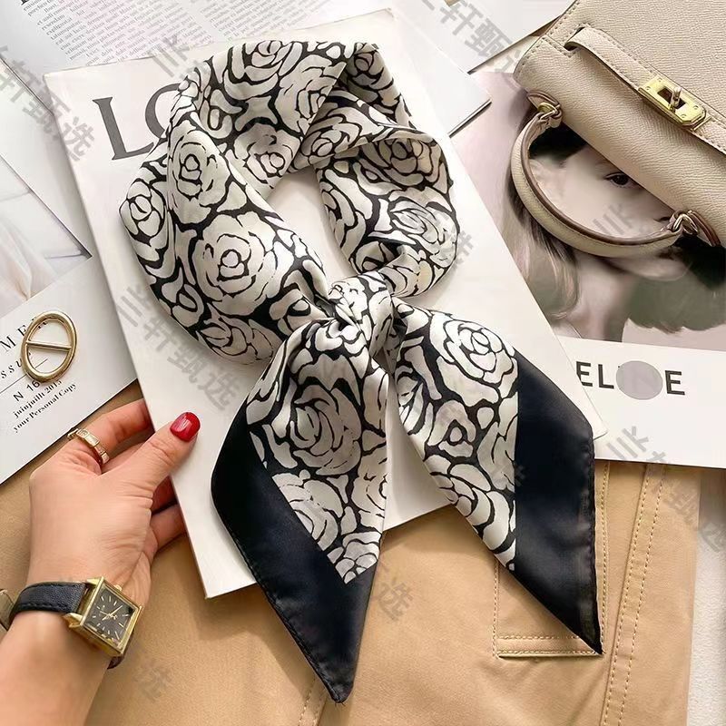 Women's High - end Thin Square Scarf - Elora Moda