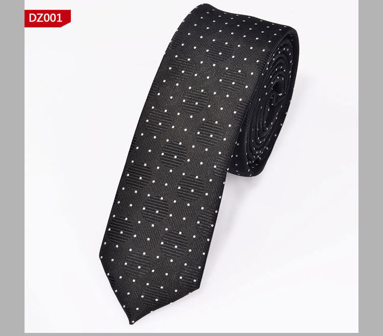 British Style Polyester Yarn Dyed Male 5cm Narrow Tie - Elora Moda