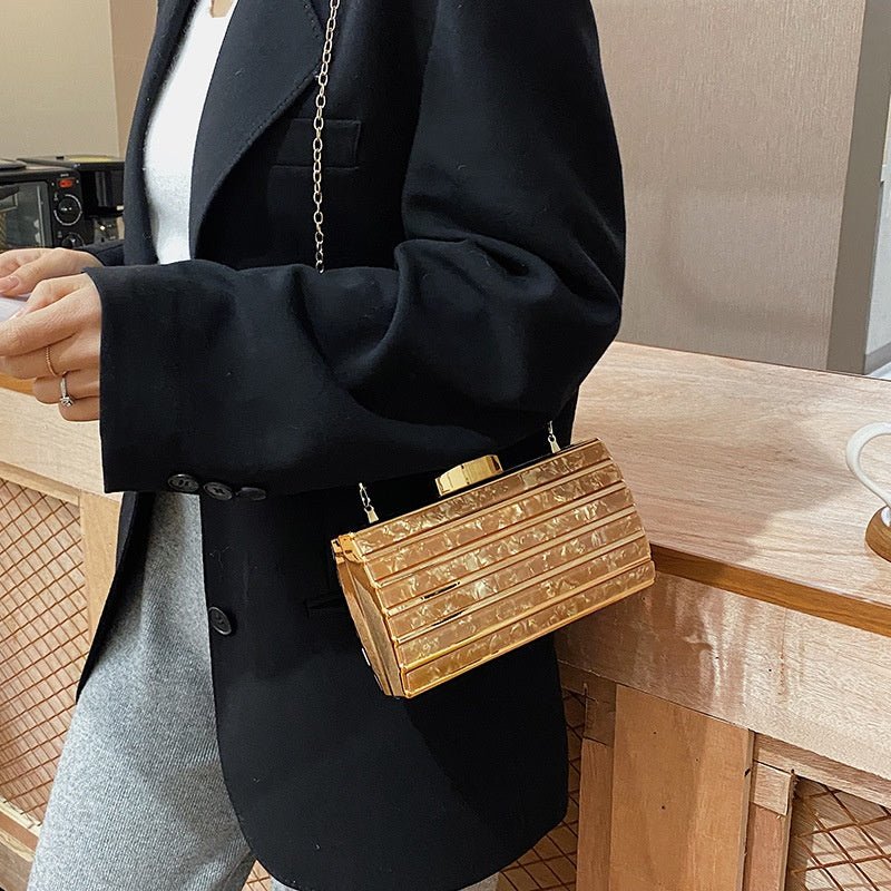 Women's High - end Patch Acrylic Evening Bag - Elora Moda