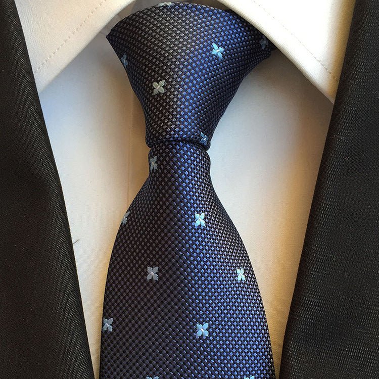 European And American Paisley Polyester Jacquard Men's Tie - Elora Moda