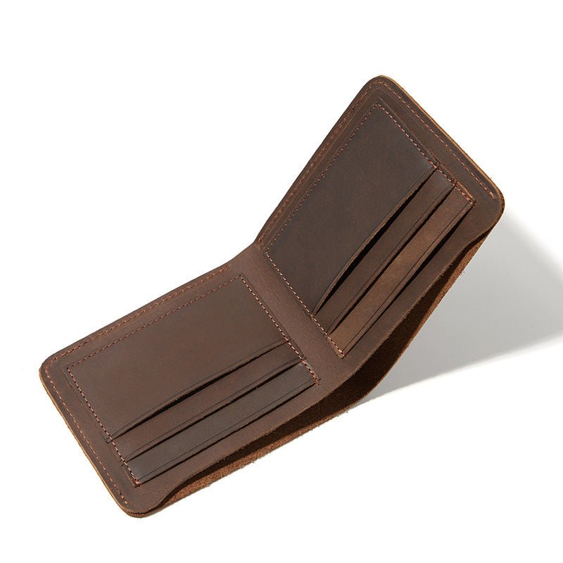 Men's New First Layer Cowhide Retro Wallet - Elora Moda