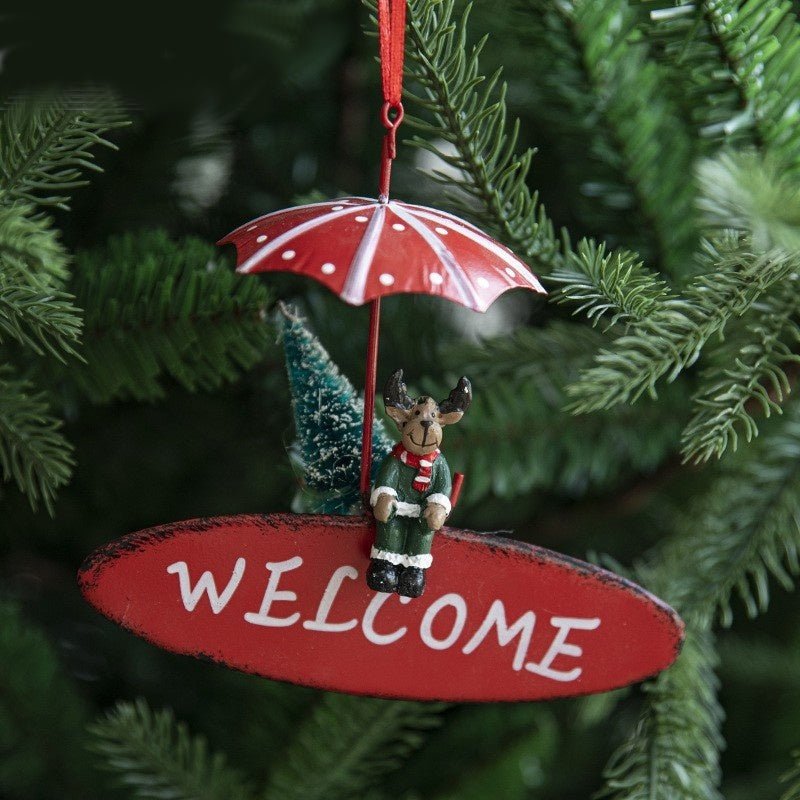 Nordic Metal Christmas Ornaments | Balloons and Umbrellas - Elora Moda