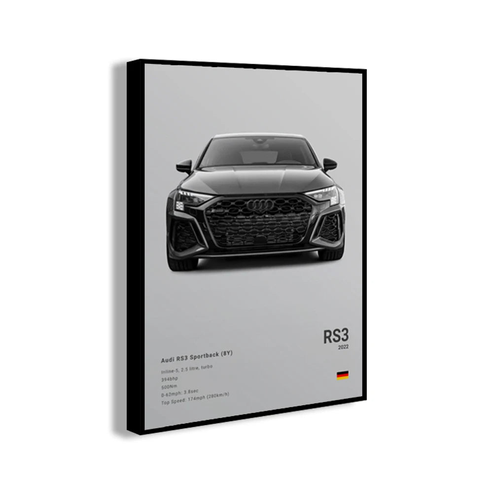 Car Wall Art Canvas - Elora Moda