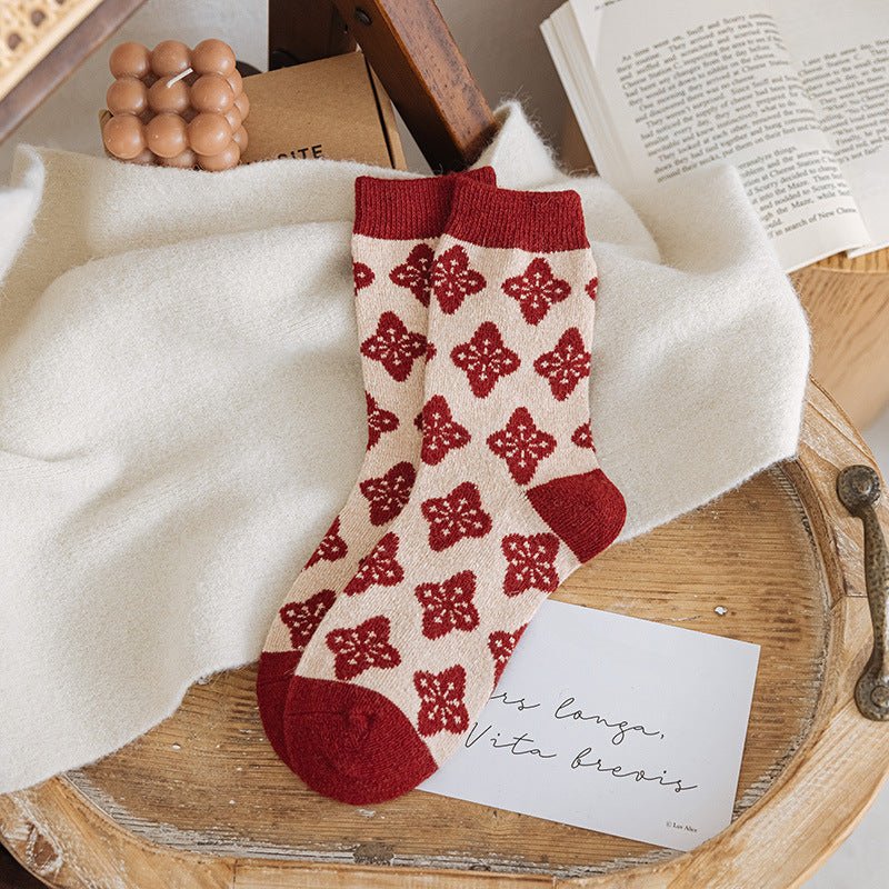 Printing Keep Warm Winter Women Socks - Elora Moda
