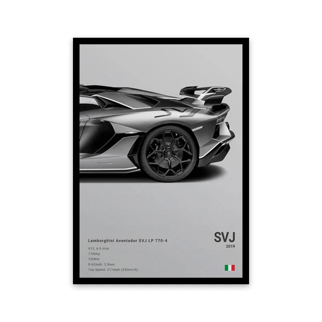 Car Wall Art Canvas - Elora Moda