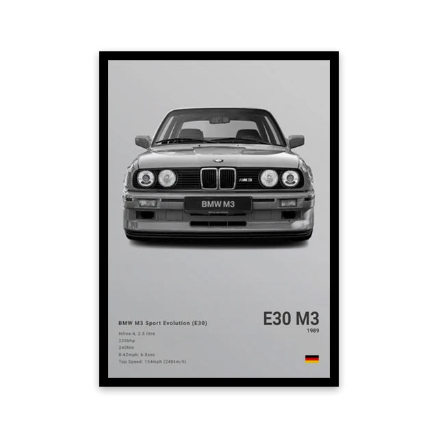Car Wall Art Canvas - Elora Moda