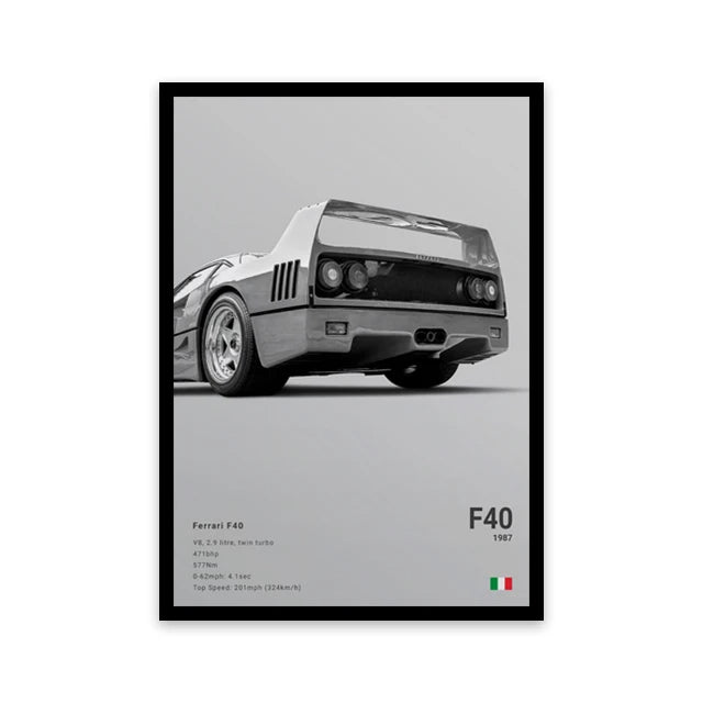 Car Wall Art Canvas - Elora Moda