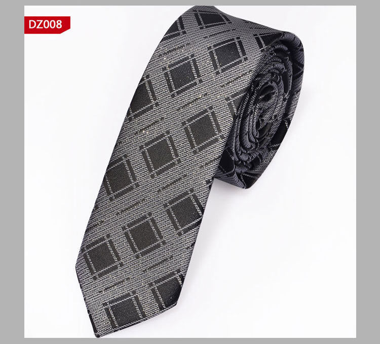 British Style Polyester Yarn Dyed Male 5cm Narrow Tie - Elora Moda