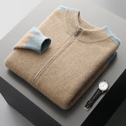 Men's Cardigan Half Turtleneck - Elora Moda