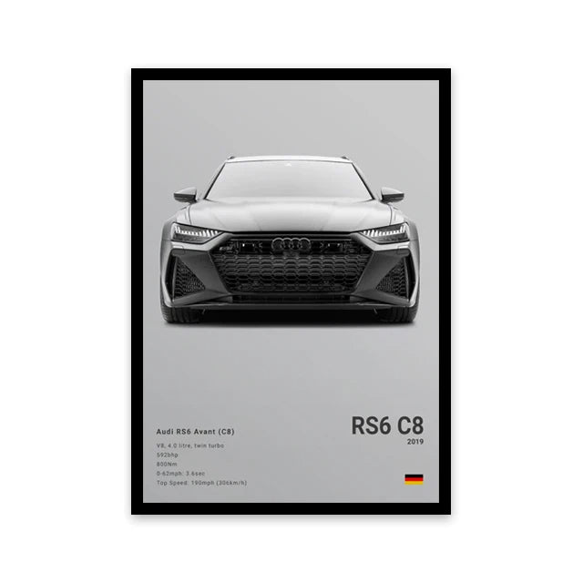 Car Wall Art Canvas - Elora Moda