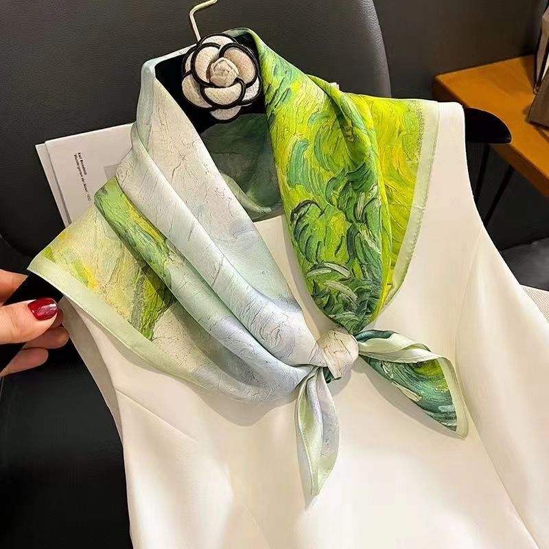 Women's High - end Thin Square Scarf - Elora Moda