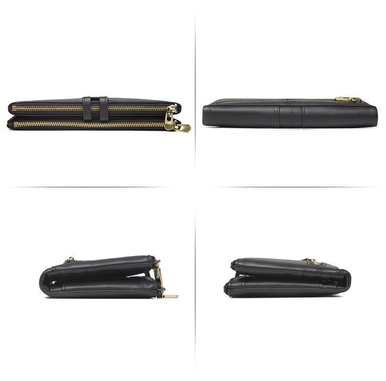 Women's Multi - card Leather Wallet Long Business or Casual - Elora Moda