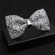 Fashionable Men's Shiny Diamond Bow Tie - Elora Moda
