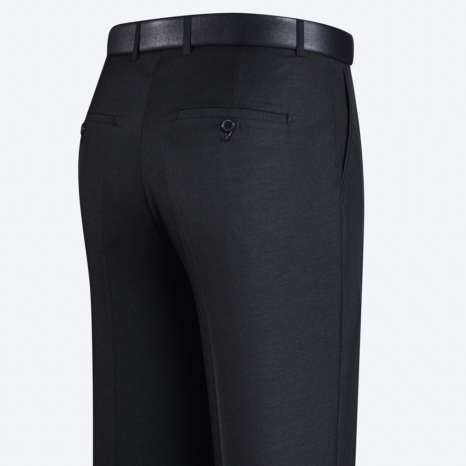 Men's Suit Pants High Waist Loose Business Formal Wear - Elora Moda