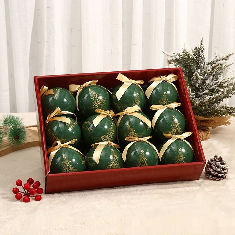Exquisite Printing Christmas Christmas Tree Ornament Ball - Elora Moda
