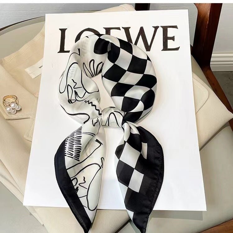 Women's High - end Thin Square Scarf - Elora Moda