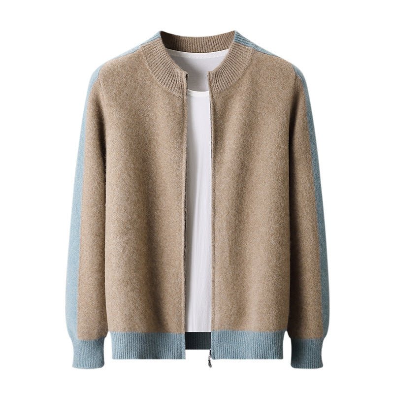 Men's Cardigan Half Turtleneck - Elora Moda