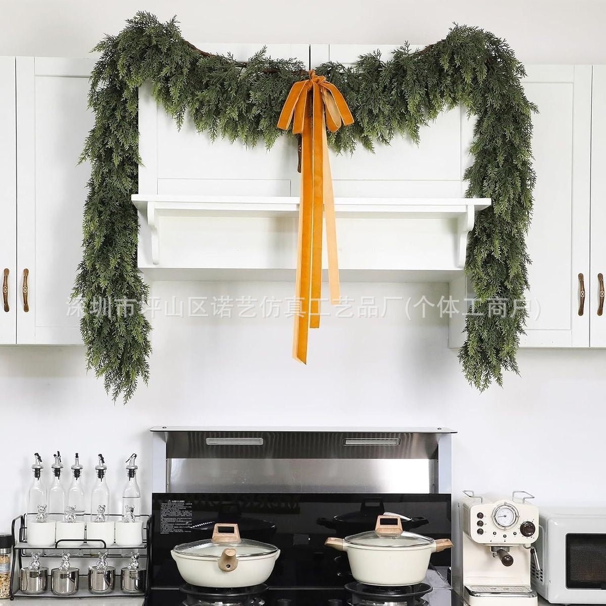 Christmas Pine Needle Garland - Elora Moda