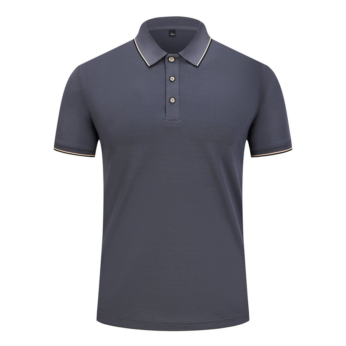 Men Ice Silk Lapel Polo Shirt - Elora Moda