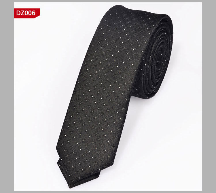 British Style Polyester Yarn Dyed Male 5cm Narrow Tie - Elora Moda
