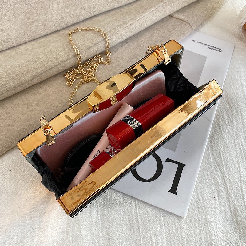 Women's High - end Patch Acrylic Evening Bag - Elora Moda