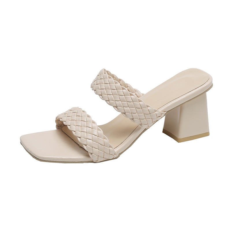 Women's Fashion Weaving Flip - flops - Elora Moda
