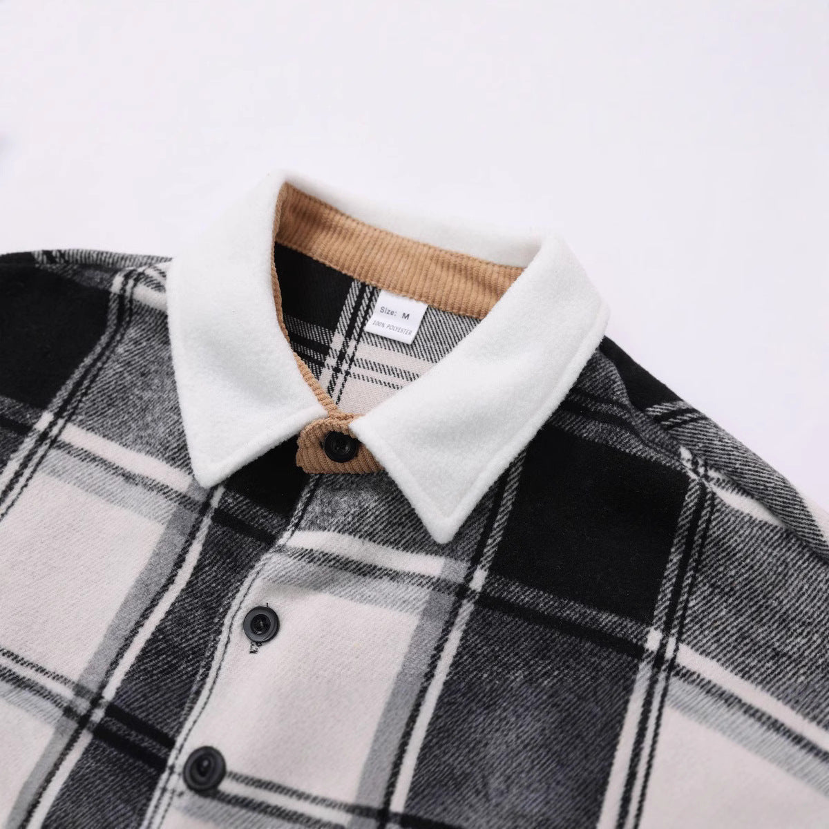 Fashion Men's Retro Outerwear Brushed Shirt Coat - Elora Moda