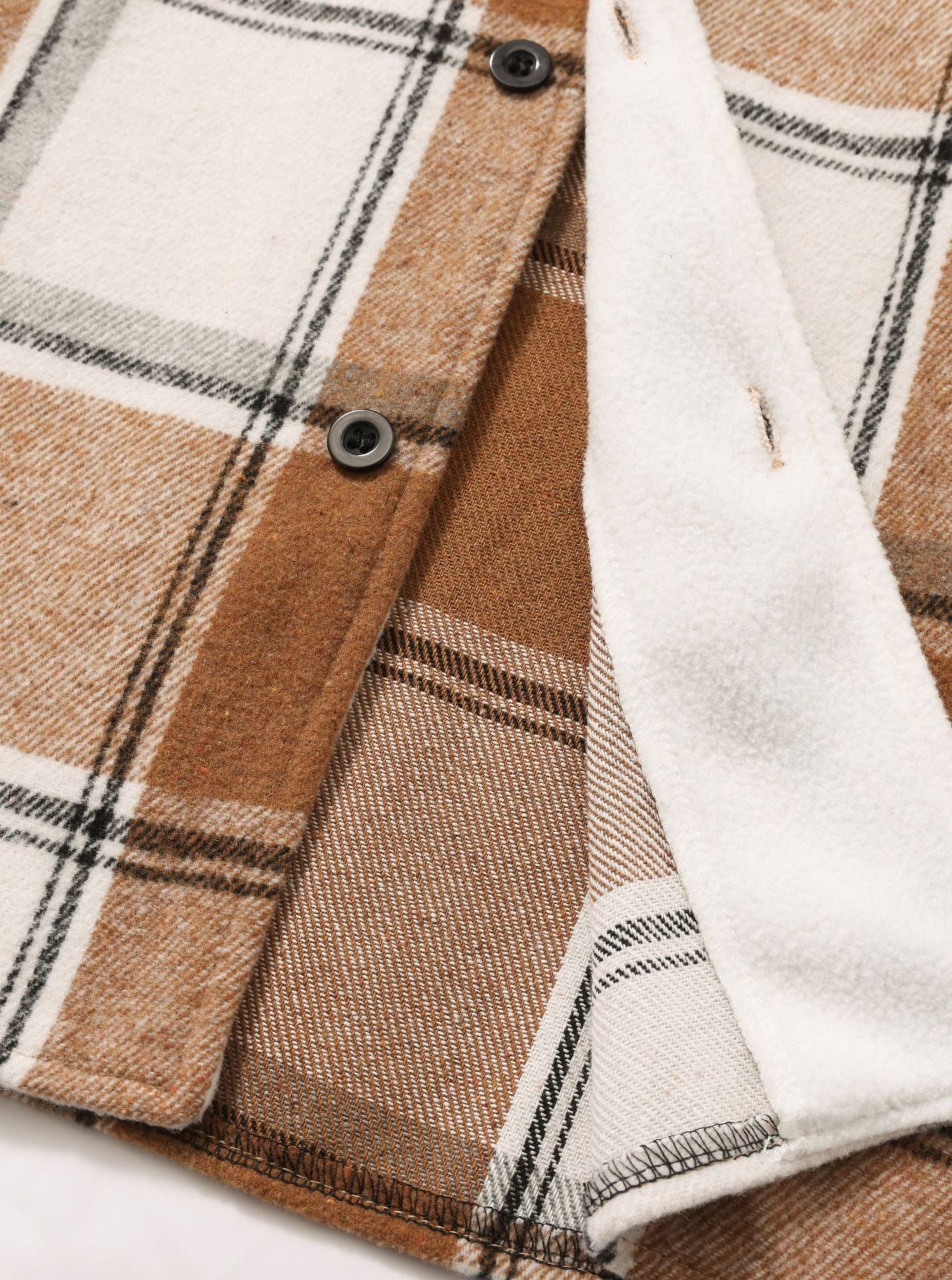 Fashion Men's Retro Outerwear Brushed Shirt Coat - Elora Moda