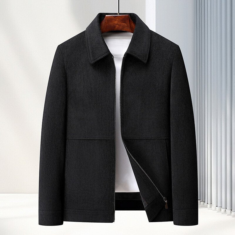Men's Jacket Lapel Casual Coat Middle - age - Elora Moda
